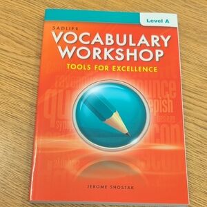 Never Used Sadlier Vocabulary Workshop Level A Book - Orange with Teal Accent